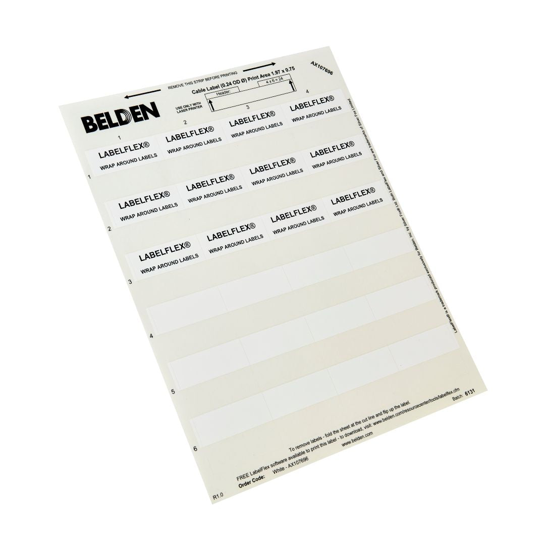 LabelFlex® Wrap Around Cable Labels