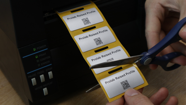 QR code asset labels for scannable asset register