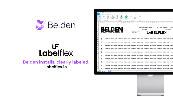 labelflex.io: The Dedicated Home for Belden® Cable Labels and Labelling Software